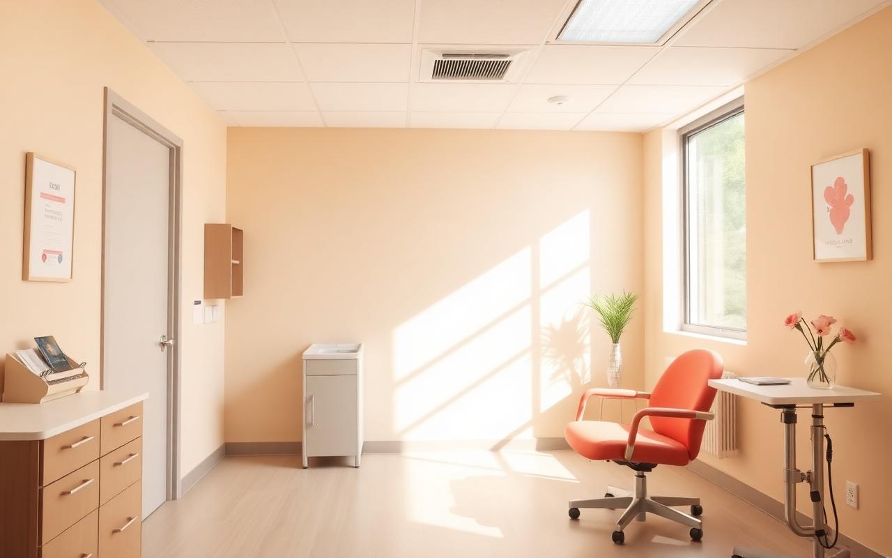 COVID testing room at EveryDay Healthcare in Fresno